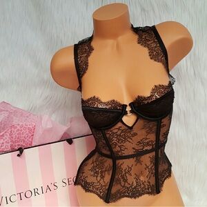 Victoria's Secret Black Lace Corset